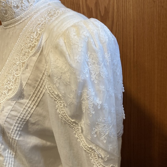 vintage NWT Scott McClintock puffy shoulder blouse 6 - Picture 4 of 15